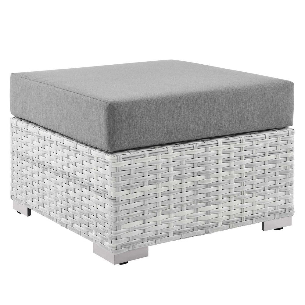 Convene Outdoor Patio Ottoman MDY-EEI-4301-LGR-GRY