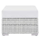 Modway EEI-4301-LGR-WHI Ottoman Light Gray White MDY-EEI-4301-LGR-WHI