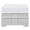 Modway EEI-4301-LGR-WHI Ottoman Light Gray White MDY-EEI-4301-LGR-WHI