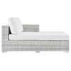 Modway EEI-4304-LGR-WHI Right Chaise Light Gray White MDY-EEI-4304-LGR-WHI