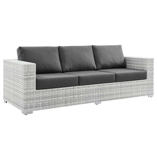 Modway EEI-4305-LGR-CHA Sofa, Light Gray Charcoal