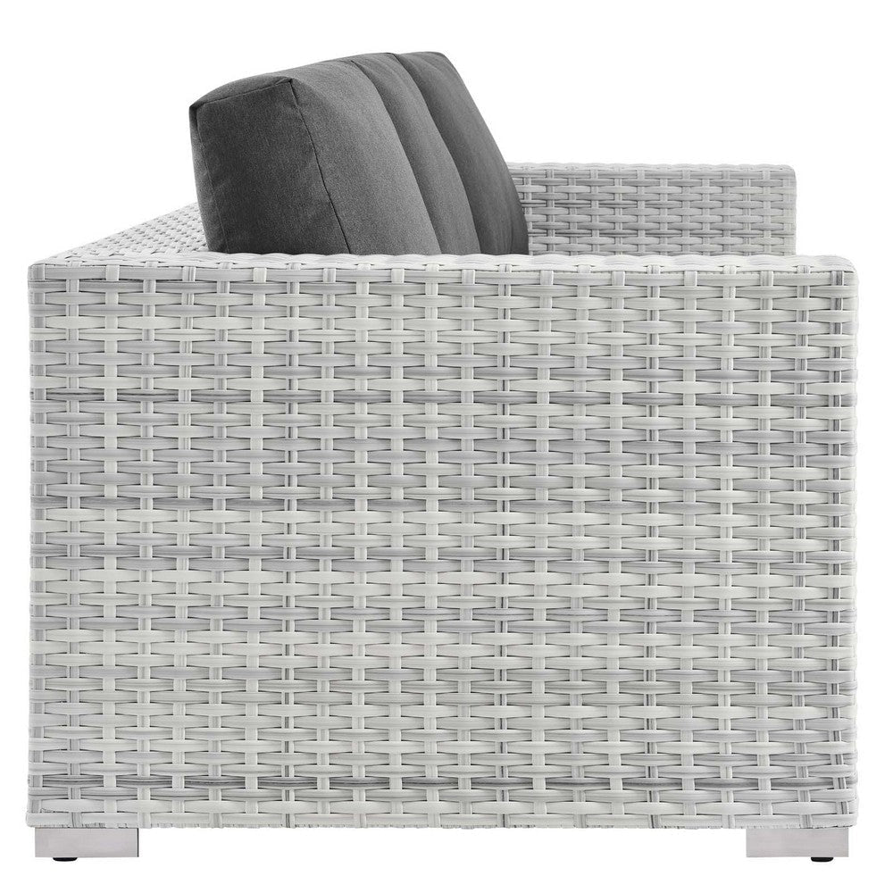 Modway EEI-4305-LGR-CHA Sofa Light Gray Charcoal MDY-EEI-4305-LGR-CHA