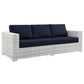 Modway EEI-4305-LGR-NAV Sofa, Light Gray Navy