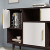 Modway Daxton Mid-Century Modern, Display Stand, Cappuccino White