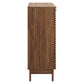 Modway Render Mid-Century Modern Wine Rack Storage Bar Cabinet Walnut MDY-EEI-4311-WAL