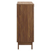 Modway Render Mid-Century Modern Wine Rack Storage Bar Cabinet Walnut MDY-EEI-4311-WAL