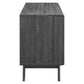 Modway Render Mid-Century Modern 37’’ Vinyl Record Display Stand with Drawers in Charcoal MDY-EEI-4323-CHA