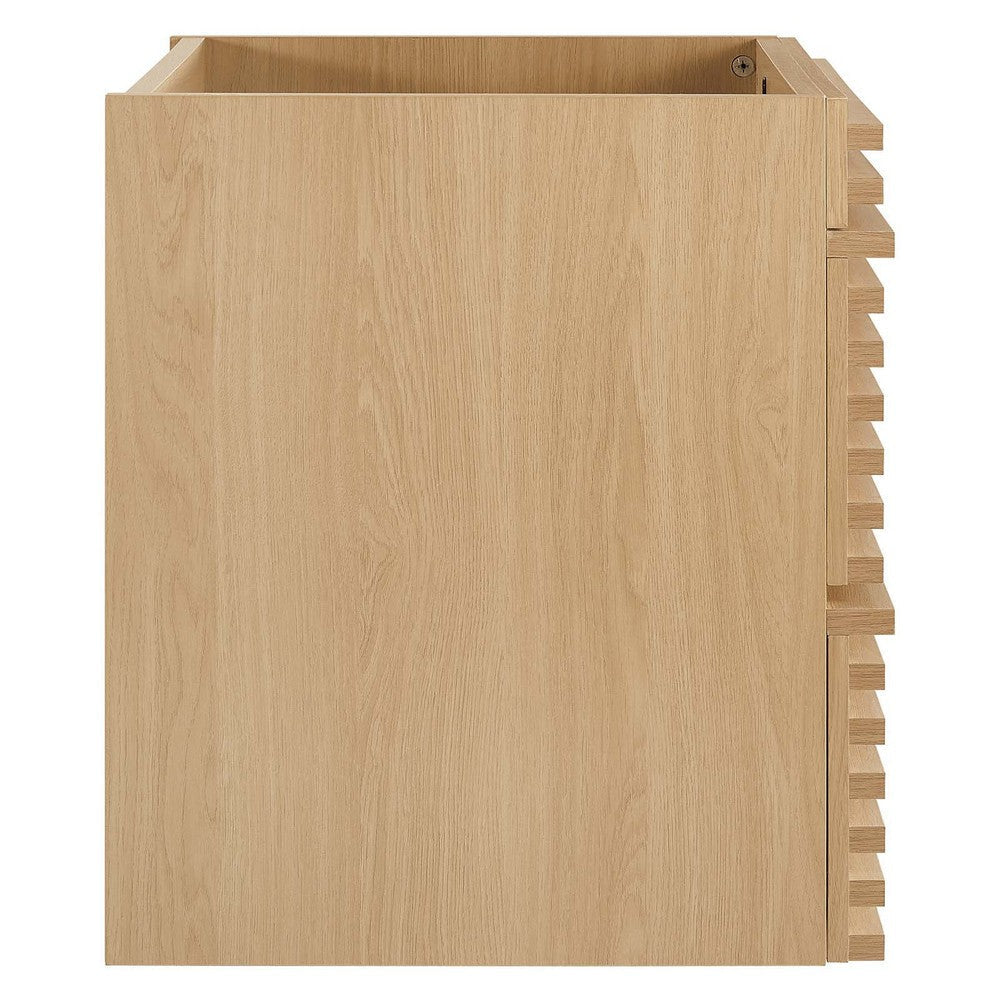 Modway Render 24’’ Wall-Mount Bathroom Vanity Cabinet in Oak-Sink Basin Not Included 24 Inch MDY-EEI-4338-OAK