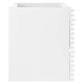 Modway Render 36’’ Wall-Mount Bathroom Vanity Cabinet in White-Sink Basin Not Included 36 Inch MDY-EEI-4339-WHI