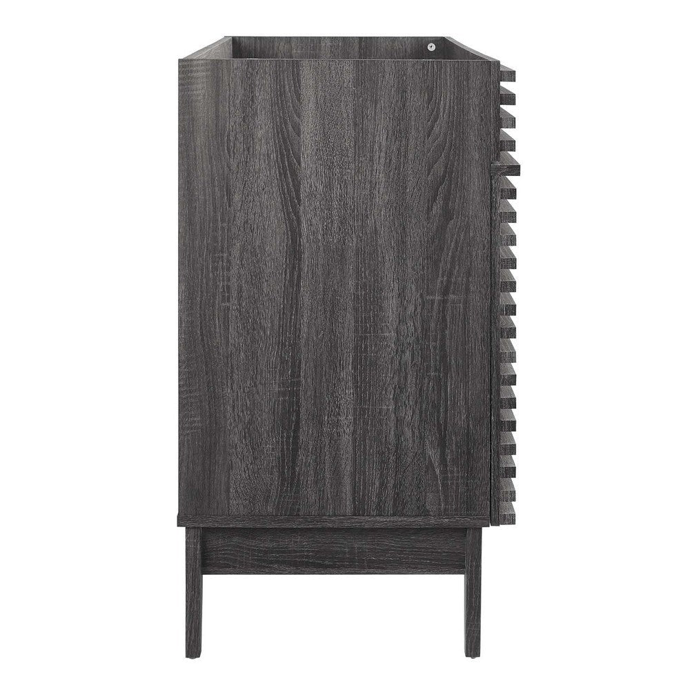 Modway Render 48’’ Bathroom Vanity Cabinet in Charcoal Basin Not Included Double Sink MDY-EEI-4342-CHA