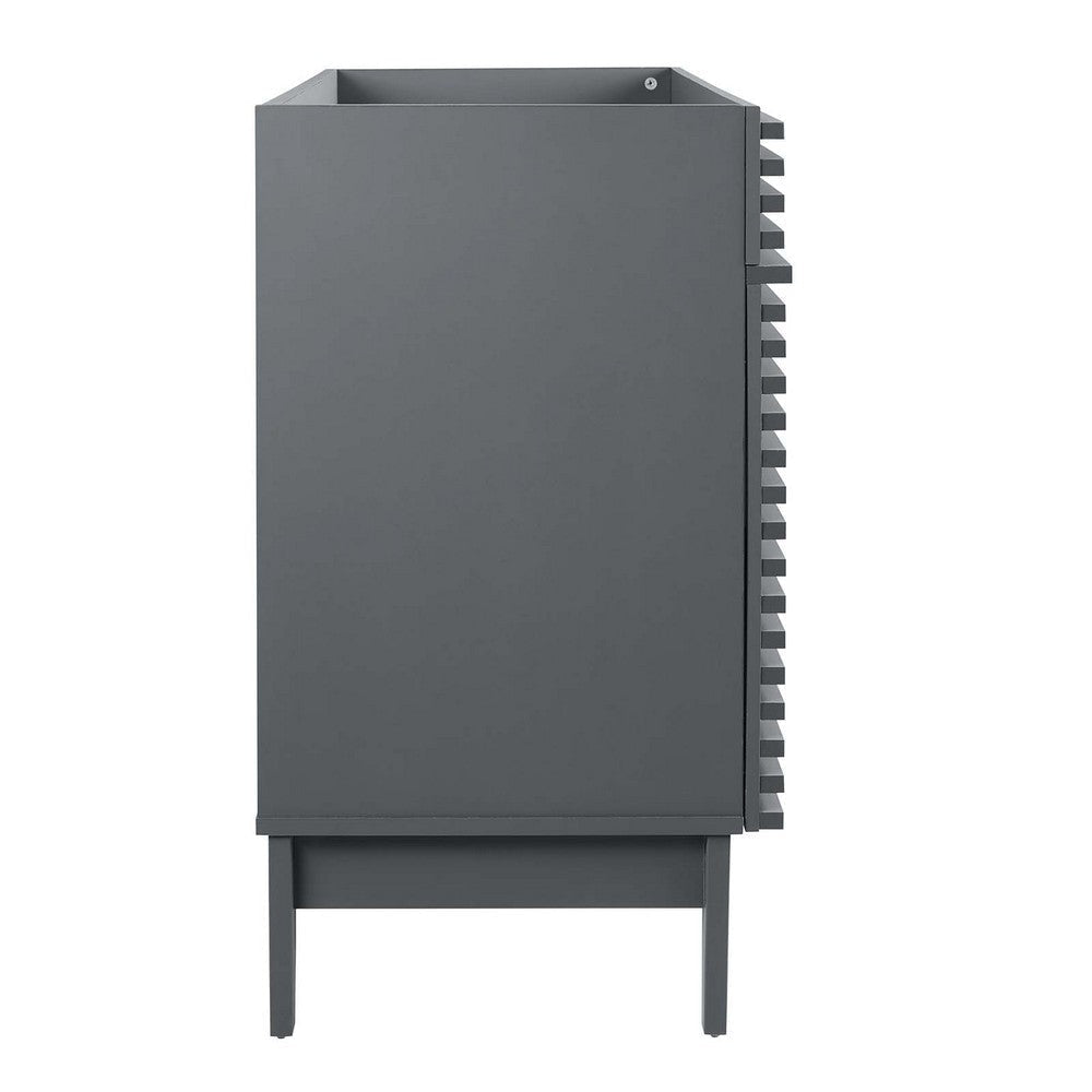 Modway Render 48’’ Bathroom Vanity Cabinet in Gray Basin Not Included Double Sink Grey MDY-EEI-4342-GRY