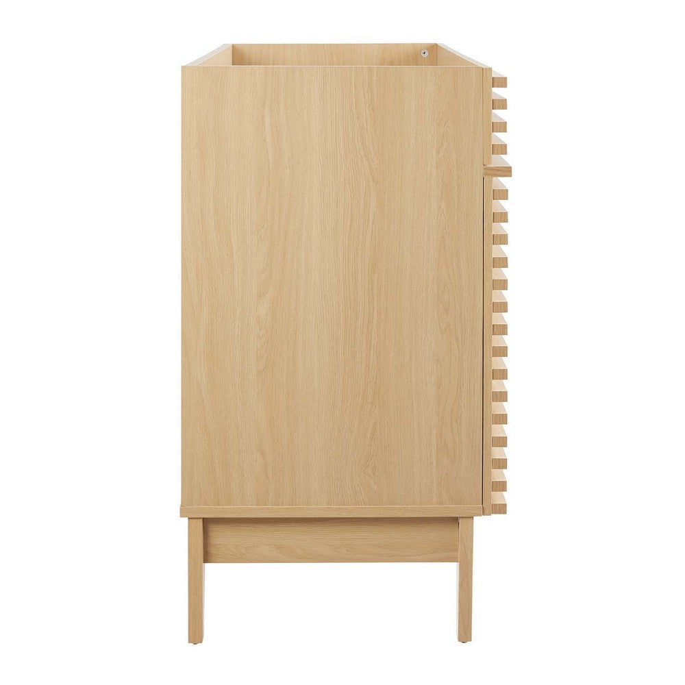 Modway Render 48’’ Bathroom Vanity Cabinet in Oak Basin Not Included Double Sink MDY-EEI-4342-OAK