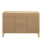 Modway Render 48’’ Bathroom Vanity Cabinet in Oak Basin Not Included Double Sink MDY-EEI-4342-OAK