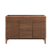 Modway Render 48" Bathroom Vanity Cabinet in Walnut Basin Not Included, Double Sink