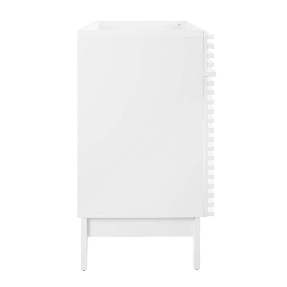 Modway Render 48’’ Bathroom Vanity Cabinet in White Basin Not Included Double Sink MDY-EEI-4342-WHI