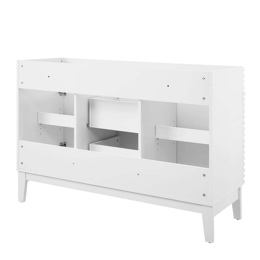 Modway Render 48’’ Bathroom Vanity Cabinet in White Basin Not Included Double Sink MDY-EEI-4342-WHI