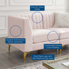 Modway Triumph Love Seats Loveseat Pink MDY-EEI-4346-PNK