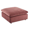 Commix Down Filled Overstuffed Performance Velvet Ottoman - No Shipping Charges MDY-EEI-4365-COG