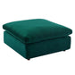 Commix Down Filled Overstuffed Performance Velvet Ottoman - No Shipping Charges MDY-EEI-4365-COG