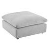 Commix Down Filled Overstuffed Performance Velvet Ottoman - No Shipping Charges MDY-EEI-4365-COG