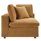 Modway Commix Modular Sofa Corner Chair Cognac Performance Velvet MDY-EEI-4366-COG