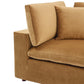 Modway Commix Modular Sofa Corner Chair Cognac Performance Velvet MDY-EEI-4366-COG