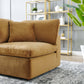 Modway Commix Modular Sofa Corner Chair Cognac Performance Velvet MDY-EEI-4366-COG