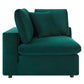 Modway Commix Modular Sofa Corner Chair Green Performance Velvet MDY-EEI-4366-GRN