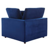 Modway Commix Modular Sofa Corner Chair Navy Performance Velvet MDY-EEI-4366-NAV