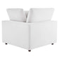 Modway Commix Modular Sofa Corner Chair White Performance Velvet MDY-EEI-4366-WHI