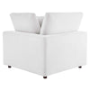 Modway Commix Modular Sofa Corner Chair White Performance Velvet MDY-EEI-4366-WHI