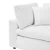 Modway Commix Modular Sofa Corner Chair White Performance Velvet MDY-EEI-4366-WHI