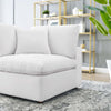 Modway Commix Modular Sofa Corner Chair White Performance Velvet MDY-EEI-4366-WHI