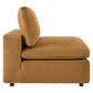 Modway Commix Modular Sofa Armless Chair Cognac Performance Velvet MDY-EEI-4367-COG