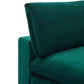 Modway Commix Modular Sofa Armless Chair Green Performance Velvet MDY-EEI-4367-GRN