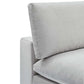 Modway Commix Modular Sofa Armless Chair Light Gray Performance Velvet MDY-EEI-4367-LGR