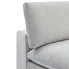 Modway Commix Modular Sofa Armless Chair Light Gray Performance Velvet MDY-EEI-4367-LGR