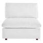 Modway Commix Modular Sofa Armless Chair White Performance Velvet MDY-EEI-4367-WHI