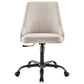 Designate Swivel Upholstered Office Chair - No Shipping Charges MDY-EEI-4371-BLK-BEI