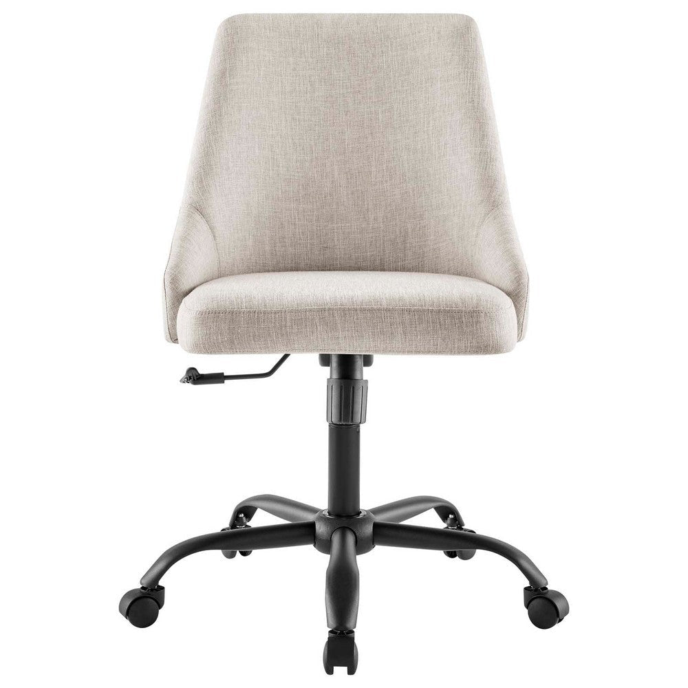 Designate Swivel Upholstered Office Chair - No Shipping Charges MDY-EEI-4371-BLK-BEI