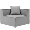 Modway EEI-4377-GRY Saybrook Outdoor Patio Upholstered 2-Piece Sectional Sofa Loveseat Gray MDY-EEI-4377-GRY