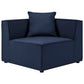 Modway EEI-4377-NAV Saybrook Outdoor Patio Upholstered 2-Piece Sectional Sofa Loveseat Navy MDY-EEI-4377-NAV