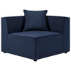 Modway EEI-4377-NAV Saybrook Outdoor Patio Upholstered 2-Piece Sectional Sofa Loveseat Navy MDY-EEI-4377-NAV