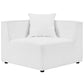 Modway EEI-4377-WHI Saybrook Outdoor Patio Upholstered 2-Piece Sectional Sofa Loveseat White MDY-EEI-4377-WHI