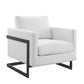 Modway Posse Upholstered Sofas/Sectionals/Armchairs, Black White