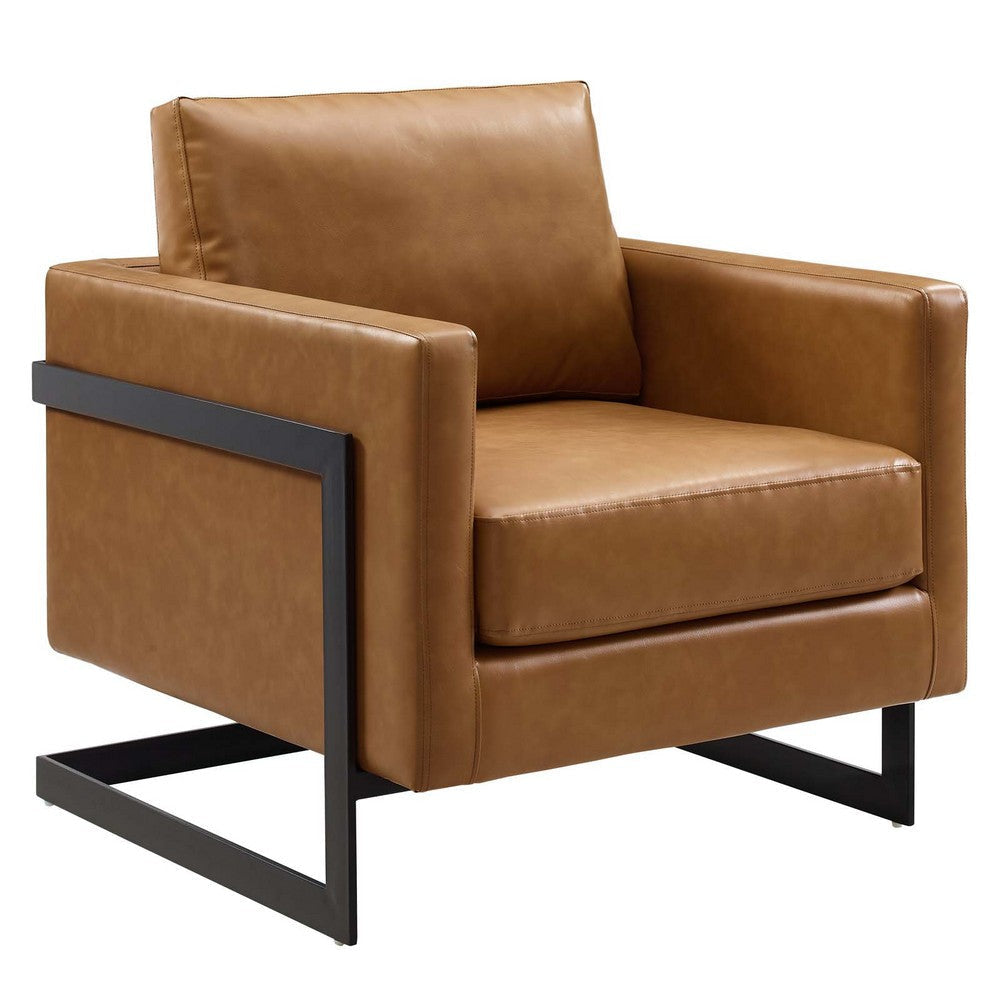 Posse Vegan Leather Accent Chair - No Shipping Charges