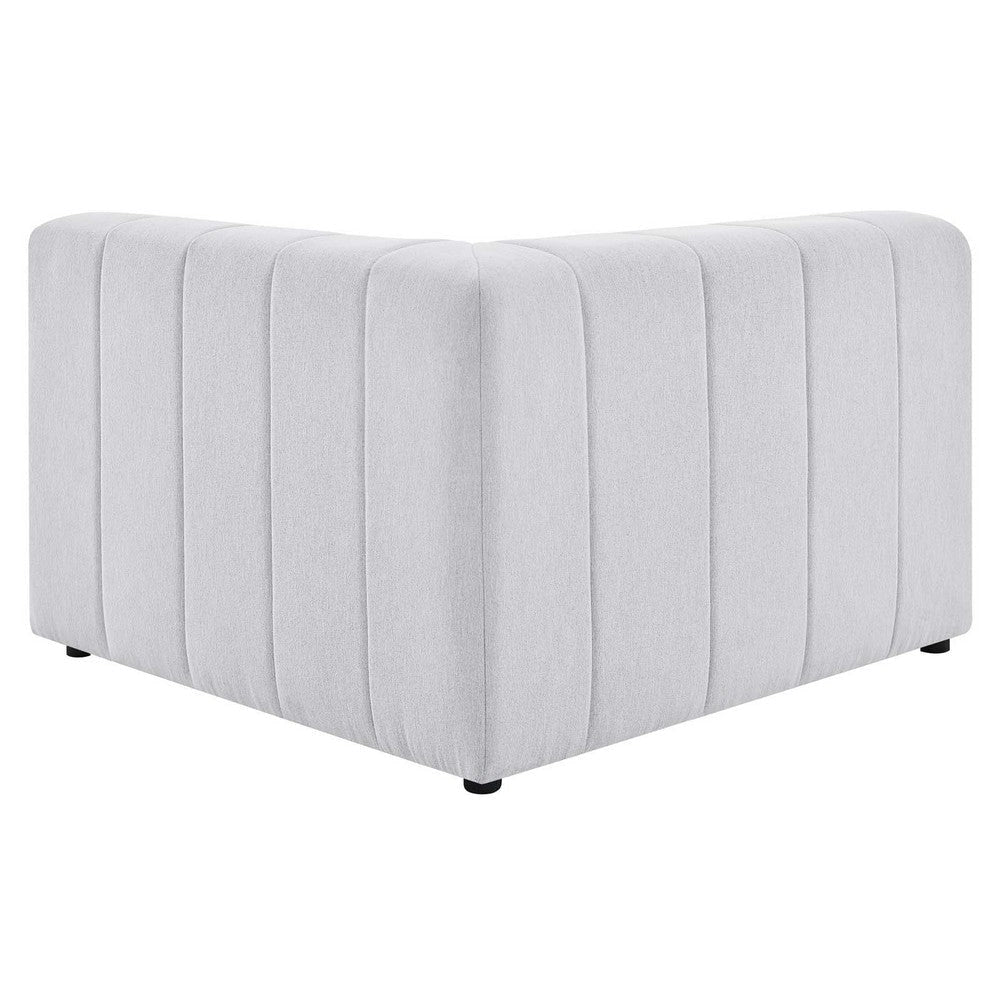 Modway Bartlett Channel Tufted Upholstered Sectional Right-Arm Chair Ivory MDY-EEI-4394-IVO