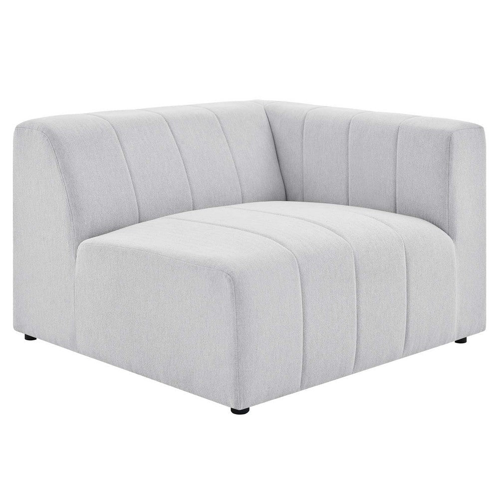 Modway Bartlett Channel Tufted Upholstered Sectional, Right-Arm Chair, Ivory