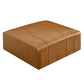 Modway EEI-4401-TAN Bartlett Vegan Leather Ottoman Tan MDY-EEI-4401-TAN