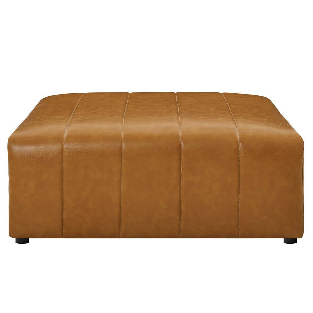 Modway EEI-4401-TAN Bartlett Vegan Leather Ottoman Tan MDY-EEI-4401-TAN